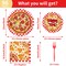 EngoEagle Pizza Plates and Napkins Party Supplies - 96PCS Pizza Birthday Party Decorations Pizza Time Pizza Themed Disposable Tableware Set Serves 24 Guests